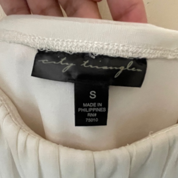 Black/White Babydoll Dress (Semi-Formal) - Picture 6 of 7